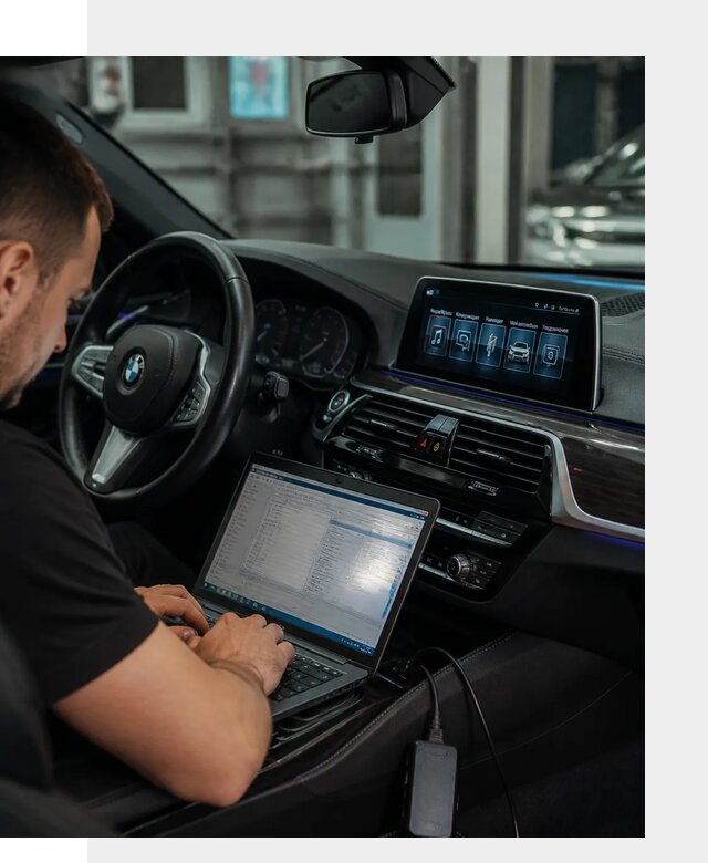 Русификация мультимедиа BMW для авто под ключ в Петергофе