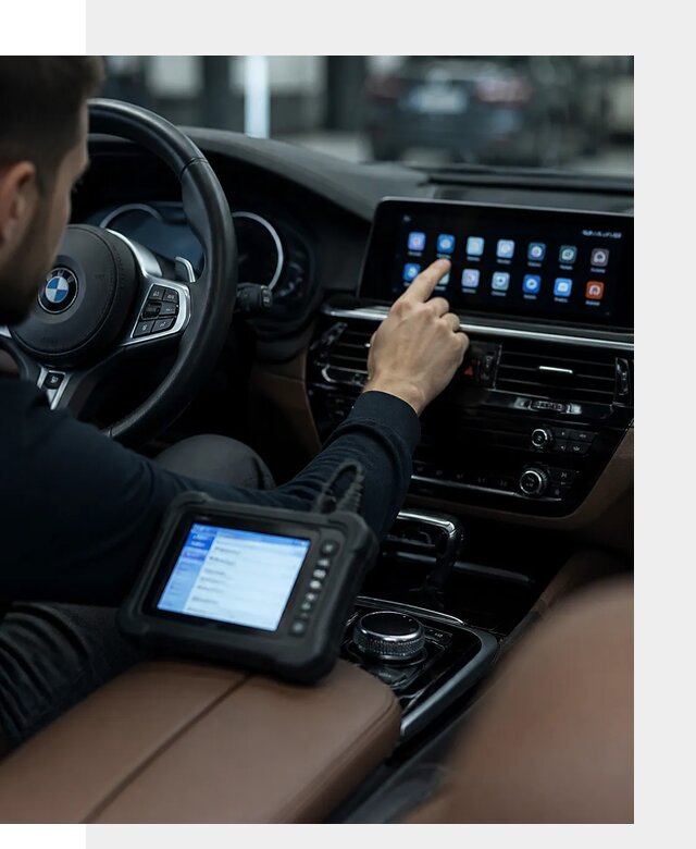 Установка приложений и мультимедиа сервисов BMW в Петергофе