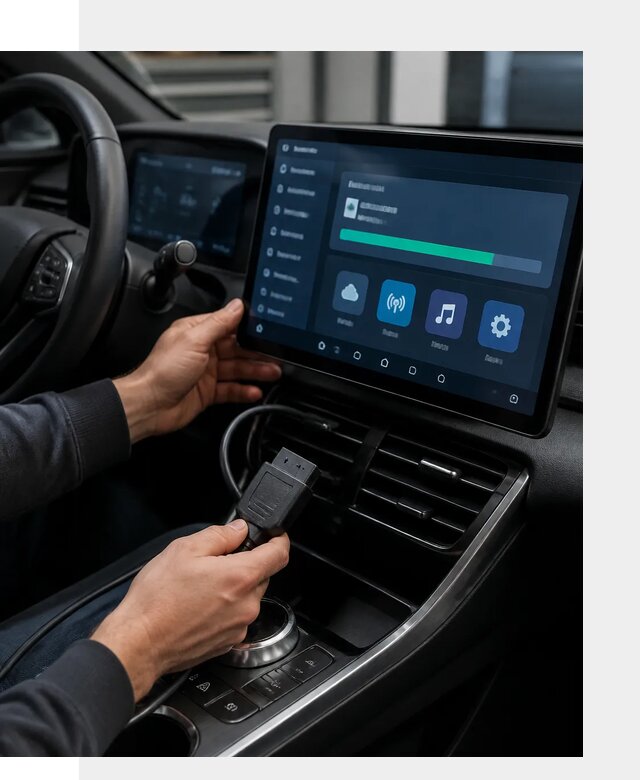 Установка приложений BYD для автомобиля под ключ в Петергофе