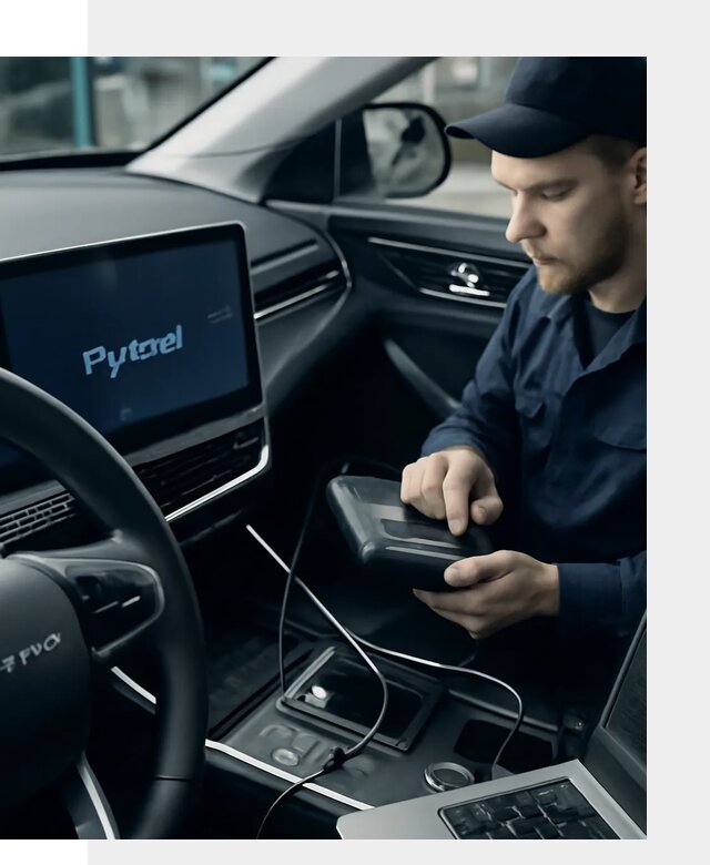 Русификация автомобилей Jetour с адаптацией меню в Петергофе