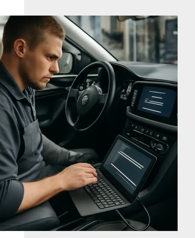 Прошивка авто на русский язык с адаптацией в Петергофе